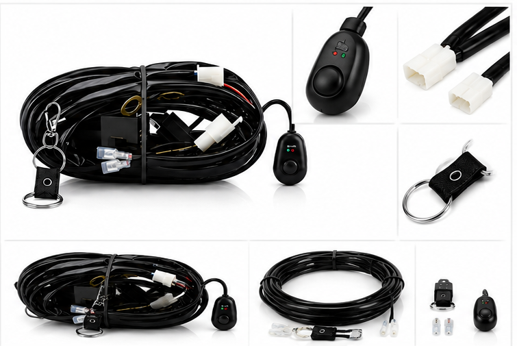 Remote Control Wiring Harness for Off-Road LED Light Bars